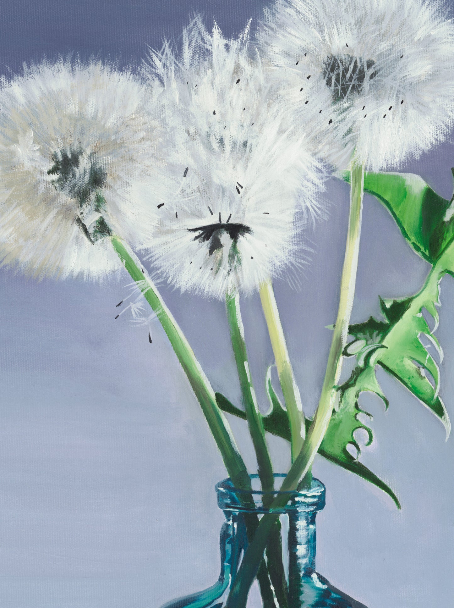 art print,dendelions,flower,still life,wall decor,wildflower